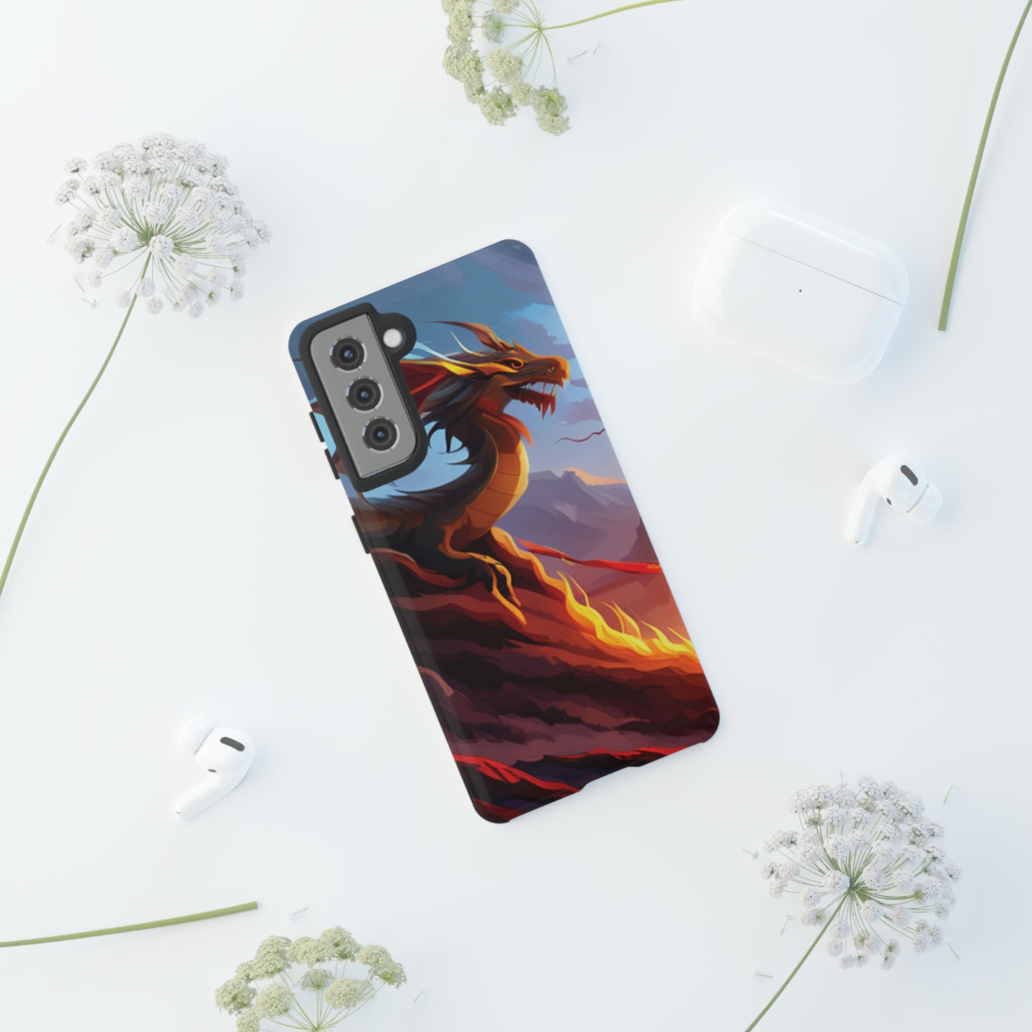 Fire Dragon Tough Phone Cases (iPhone, Google Pixel, Samsung)