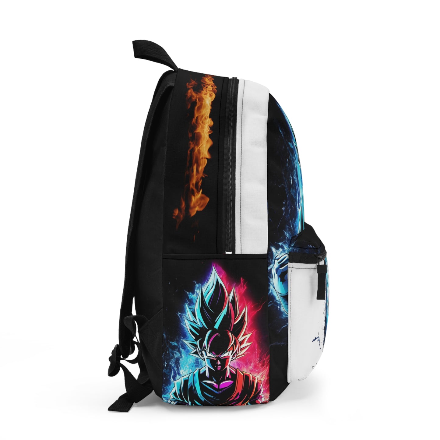 FANMADE Dragon Ball Z Goku Red/Blue Flame Backpack