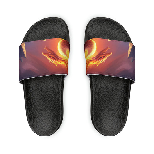 Flame-Kissed Majesty: Fire Dragon Kids Sandals (Made for my little brother Eli)