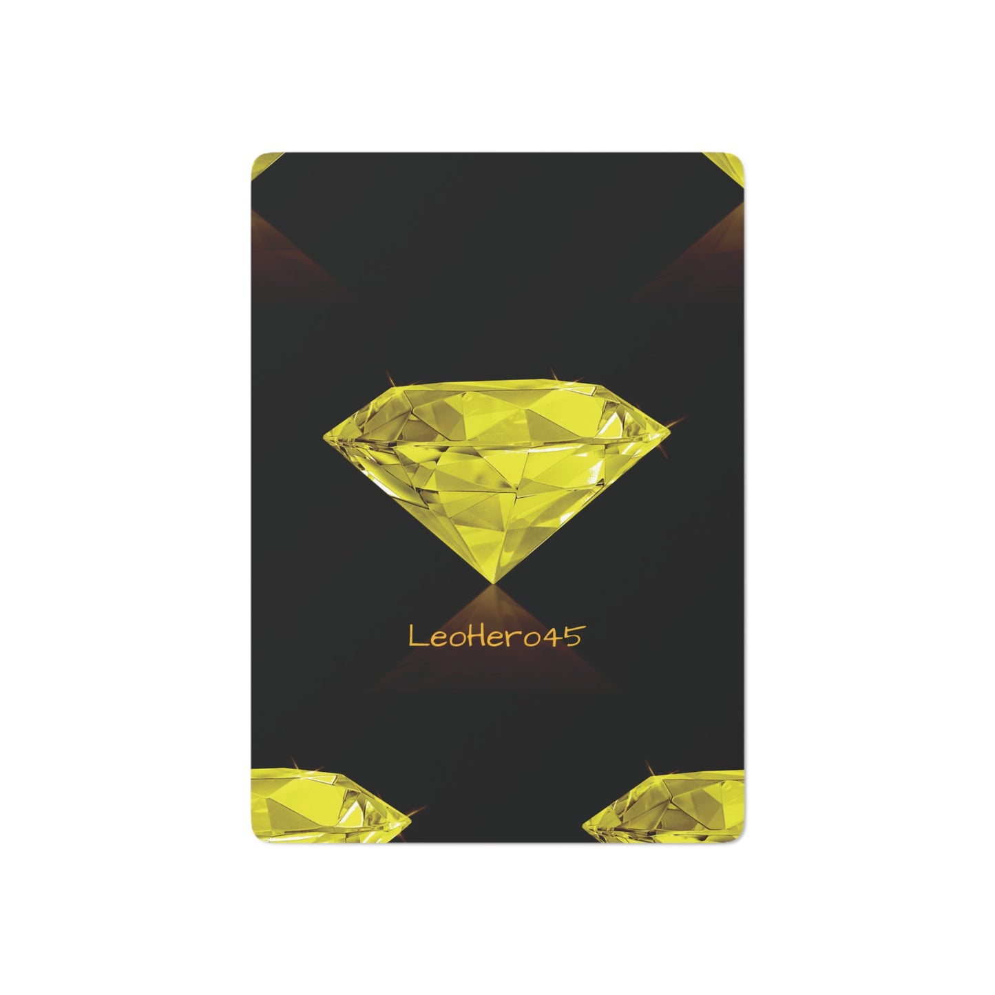 LeoHero45 Yellow Diamond Poker Cards (Made for my little brother Leo)