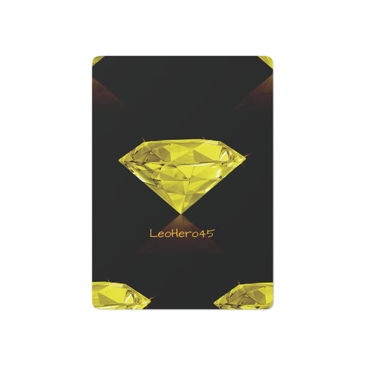 LeoHero45 Yellow Diamond Poker Cards (Made for my little brother Leo)