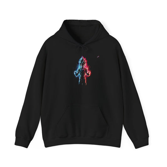 FANMADE Dragon Ball Z Goku Red/Blue Flame Unisex Hoodie