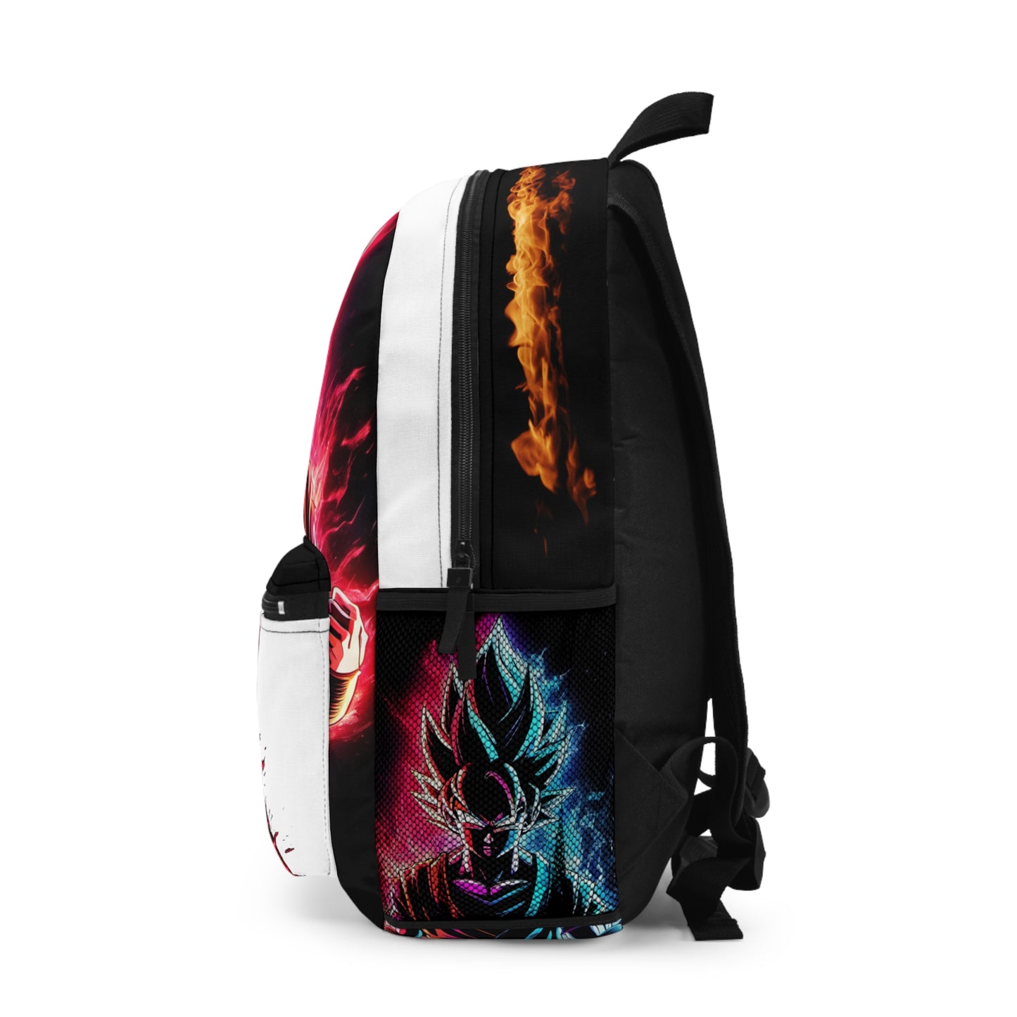 FANMADE Dragon Ball Z Goku Red/Blue Flame Backpack