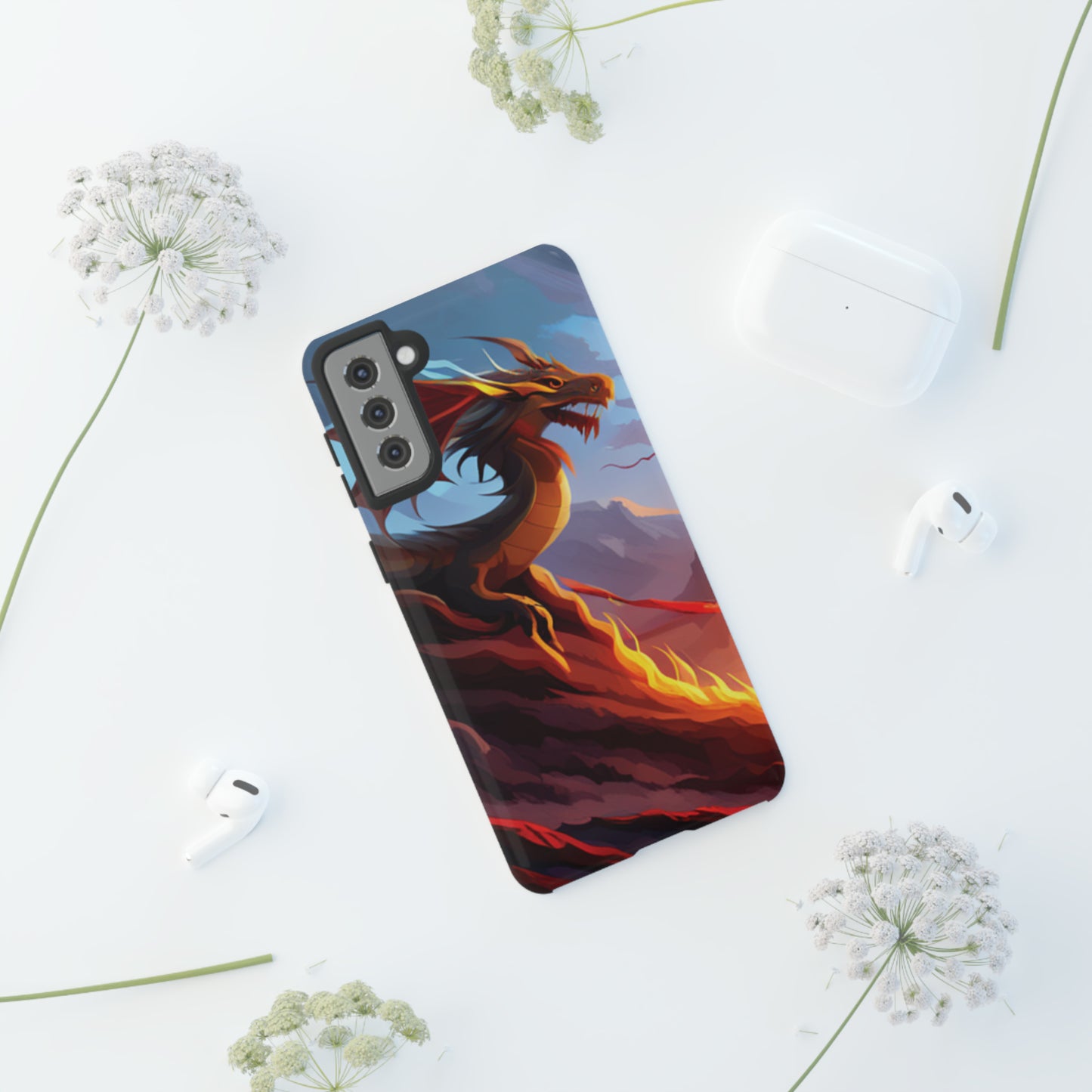 Fire Dragon Tough Phone Cases (iPhone, Google Pixel, Samsung)